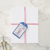 彼女は海岸のロブスターの宝物を釣り上げた ブライダルシャワー ギフトタグ (より糸付き)