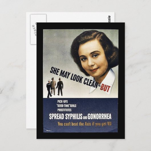 彼女は清潔に見えるかもしれないが – しかし ポストカード (正面/裏面)