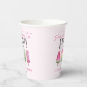 彼女は準備ができていポップ・アートのる！ポプシクル赤ちゃんシャワー 紙コップ (左)