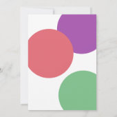 彼女は準備ができていポップ・アートのる 招待状 (裏面)