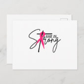 彼女は濃いピンクのリボンだ 案内ポストカード (正面/裏面)