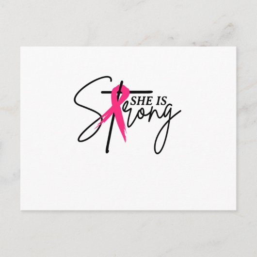 彼女は濃いピンクのリボンだ 案内ポストカード (正面)