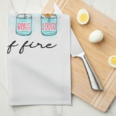 彼女は火に満ちてい鮮やかる – フローラ力 キッチンタオル (四つ折り)