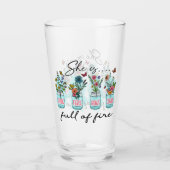 彼女は火に満ちてい鮮やかる – フローラ力 タンブラーグラス (正面)