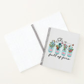 彼女は火に満ちてい鮮やかる – フローラ力 ノートブック (内部)