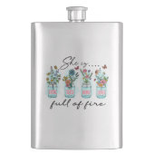 彼女は火に満ちてい鮮やかる – フローラ力 フラスク (正面)