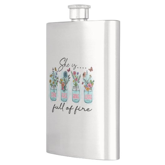 彼女は火に満ちてい鮮やかる – フローラ力 フラスク (左)