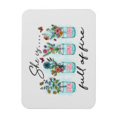 彼女は火に満ちてい鮮やかる – フローラ力 マグネット (縦)