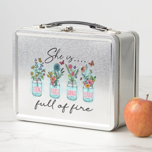 彼女は火に満ちてい鮮やかる – フローラ力 メタルランチボックス (インサイチュ)