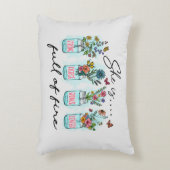 彼女は火気に満ちている アクセントクッション (正面(垂直))