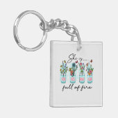 彼女は火気に満ちている キーホルダー (正面左)