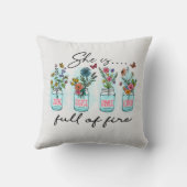 彼女は火気に満ちている クッション (裏面)