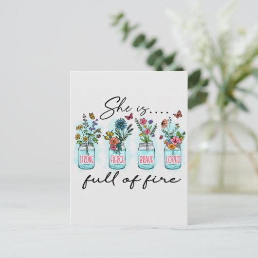 彼女は火気に満ちている ポストカード (スタンド正面)