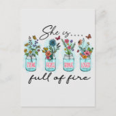 彼女は火気に満ちている ポストカード (正面)