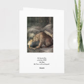 彼女は熊の鼻にキスをした カード (裏面)