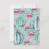 彼女は特別なひとり！　かわいいメロンな誕生日パーティー 招待状 (裏面)