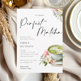 彼女は理想の抹茶を手に入れた ウェディングシャワー 招待状