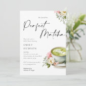 彼女は理想の抹茶を手に入れた ウェディングシャワー 招待状 (スタンド正面)