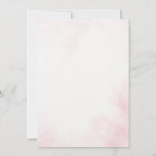 彼女は甘いワンキャンディの1歳の誕生日だ 招待状 (裏面)