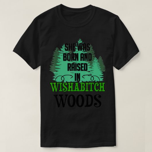 彼女は生まれ木の間で育った Tシャツ (デザイン正面)