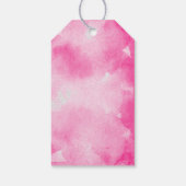 彼女は男の赤ちゃんシャワーピンクポップ・アートのの準備ができている ギフトタグ (裏面)