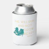 彼女は疲れ走て成長しない – ISAIAH 40:31 缶クーラー (缶正面)