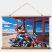 彼女は真の反逆者のように見えた 吊り下げ型タペストリー (正面)