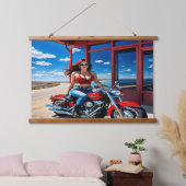 彼女は真の反逆者のように見えた 吊り下げ型タペストリー (寝室)