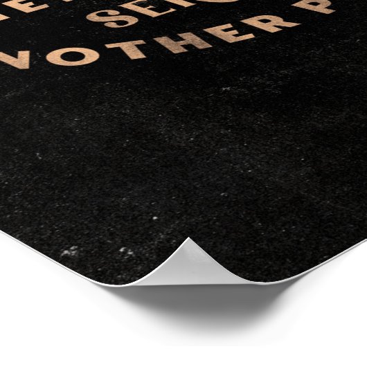 彼女は社交的な蝶ではなかった – かわいいタイポグラフィ ポスター (角)