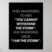 彼女は私が嵐だと小声で言った – 女性の動機 ポスター (正面)
