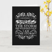 彼女は私が嵐だと言い返した カード (黄色い花)