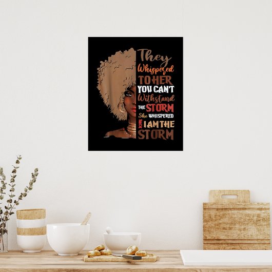 彼女は私が嵐だと言い返した ポスター (キッチン)
