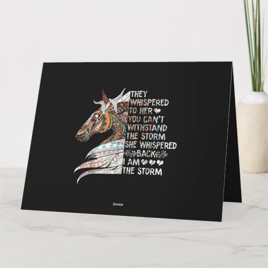 彼女は私が嵐に乗る馬のギルであることを小声で言った カード (裏面)