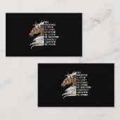 彼女は私が嵐に乗る馬のギルであることを小声で言った 名刺 (正面/裏面)