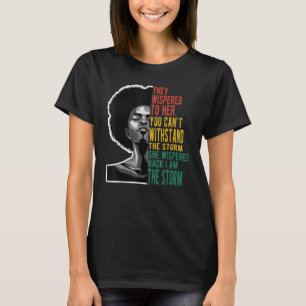 彼女は私が嵐のアフリカ系アメリカ人だと言い返した Tシャツ