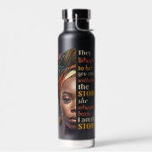 彼女は私が嵐の強い女性であることを小声で言った ウォーターボトル (左面)