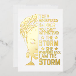彼女は私が嵐の強い女性であることを小声で言った 箔シーズンカード