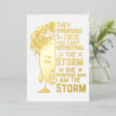 彼女は私が嵐の強い女性であることを小声で言った 箔シーズンカード (立ち正面)