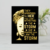 彼女は私が嵐の強い女性であることを小声で言った 箔シーズンカード (立ち正面)