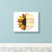 彼女は私が嵐の日差しであることを囁おもしろいいた キャンバスプリント (インサイチュ (ウッドフロア))