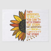 彼女は私が嵐の日差しであることを囁おもしろいいた 薄葉紙 (正面)