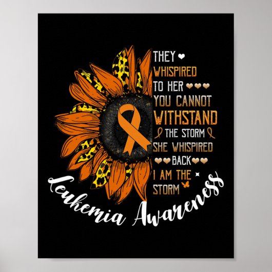 彼女は私が嵐の白血病が待っている時にささやいた ポスター (正面)