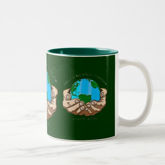 彼女は私たちのハンドコレクションに入っている ツートーンマグカップ (右)