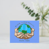 彼女は私たちのハンドコレクションに入っている ポストカード (スタンド正面)