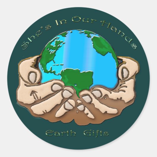 彼女は私たちのハンドコレクションに入っている ラウンドシール (正面)