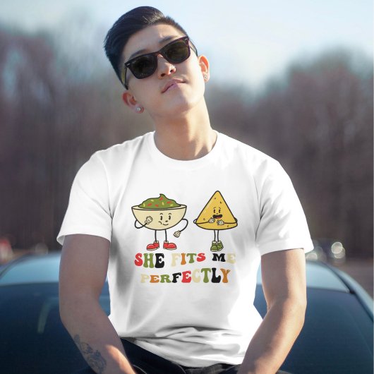 彼女は私にぴったり合う Tシャツ