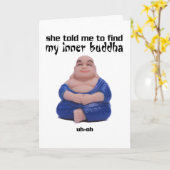 彼女は私に私の内仏を見つけるために言った – カード (黄色い花)