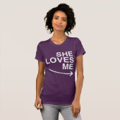 彼女は私のことが好き(正解)ホワイト -.png tシャツ (正面フル)