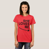 彼女は私のことが好き（正解）.png tシャツ (正面フル)