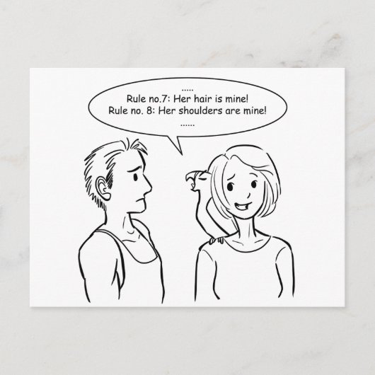 彼女は私のものだ ポストカード (正面)